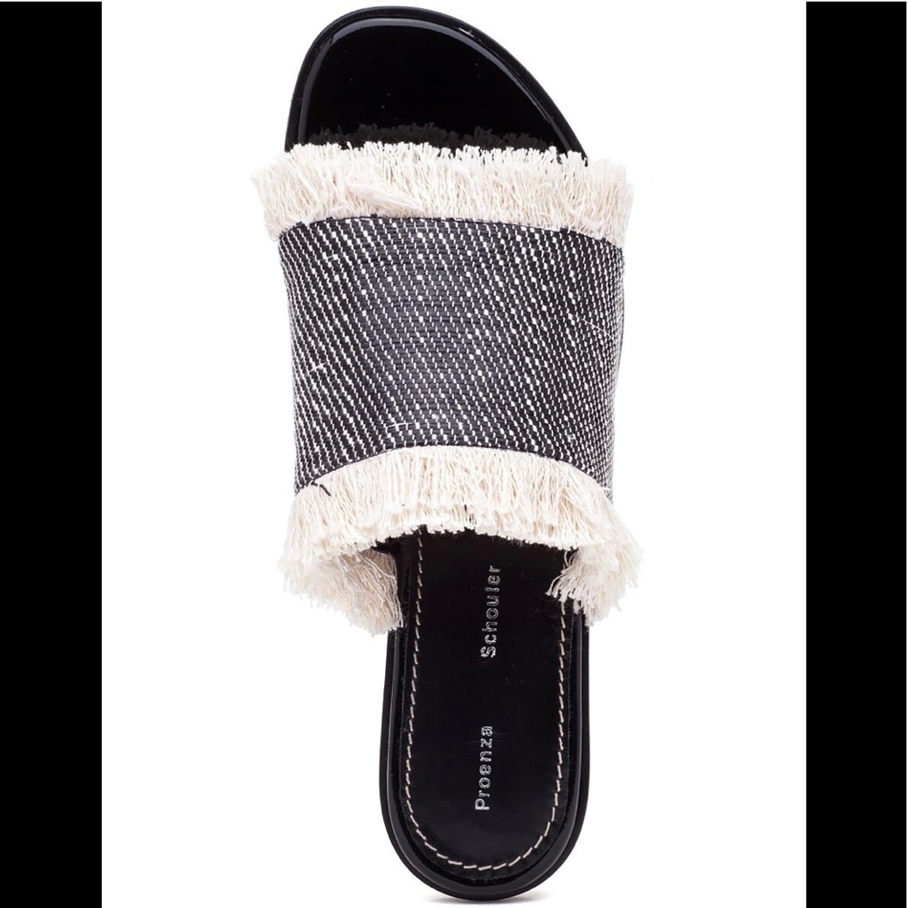 Proenza Schouler raffia slides